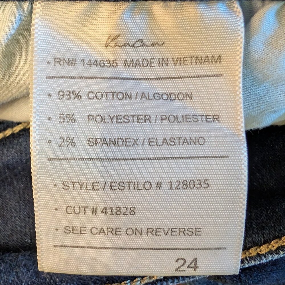 KanCan Jean High Rise Ripped Cropped Size 24 - Picture 13 of 15